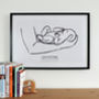 'The First' Personalised To Scale New Baby Print, thumbnail 1 of 4