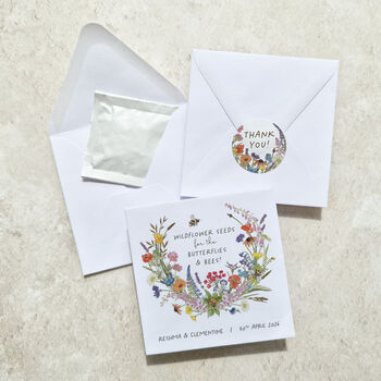 10 Cottage Garden Wildflower Seed Packet Wedding Favours, 2 of 9