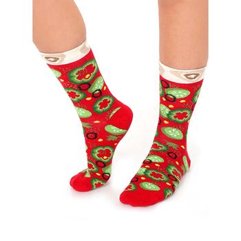 Christmas Gift Novelty Socks Pizza Socks Set Mix Colors, 3 of 10