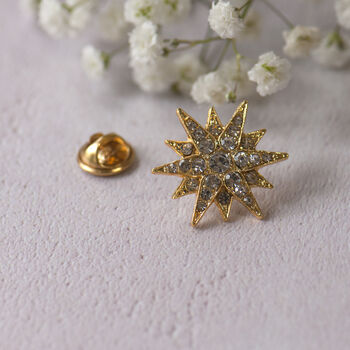 Starburst Gold Or Silver Sparkling Pin, 9 of 12