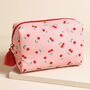 Cherry Print Make Up Bag, thumbnail 1 of 3