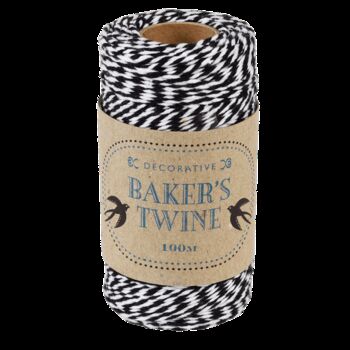 Full Spool Bakers Twine In Black And White, 2 of 3