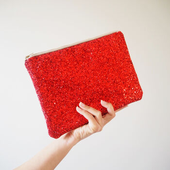 Sparkly Glitter Clutch Bag, 2 of 6