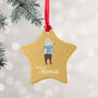 Personalised Star Ceramic Christmas Decoration, thumbnail 6 of 12