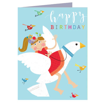 Mini Glittery Dove Birthday Card, 3 of 4