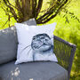 Inky Seal Outdoor Cushion For Garden Furniture, thumbnail 8 of 9