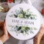 Personalised Botanical Wedding Cake Tin, thumbnail 1 of 3