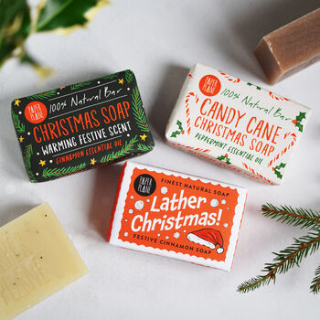 100% Natural Peppermint Candy Cane Christmas Soap, 7 of 7