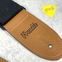 Personalised Wide Leather Guitar Strap, thumbnail 3 of 6