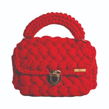 Handmade Crochet Knit Hand Bag, 3 of 12