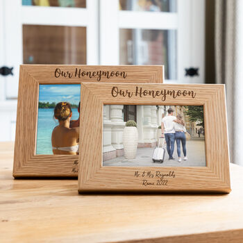 Personalised Honeymoon Photo Frame, 3 of 7
