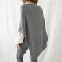 Fair Trade Luxury Soft Fine Knit Merino Cowl Poncho, thumbnail 7 of 12