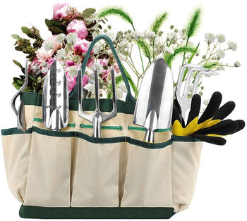 Gardening Tools Gift Kit Non Slip Handle With Tote Bag, 3 of 10