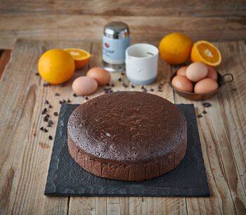 Ready To Decorate Round Chocolate Orange Cake, 5 of 7