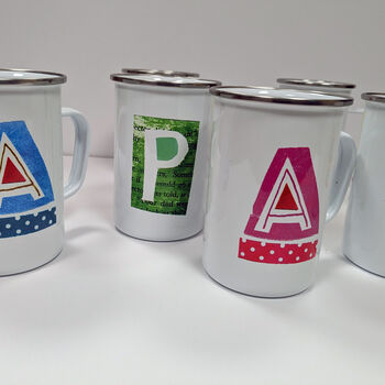 Large Enamel Alphabet Mug, 4 of 11