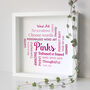 Personalised 70th Birthday Word Art Print For Her, thumbnail 7 of 10