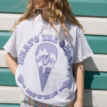 What's The Scoop Women's Graphic T Shirt, 2 of 4