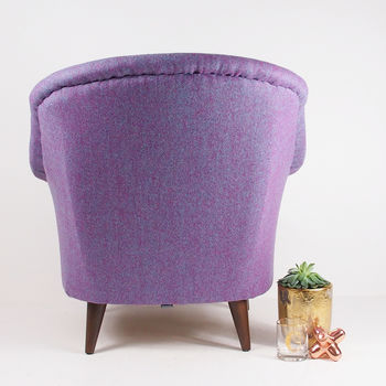 The New Pinta Armchair In Bute Purple Tweed, 5 of 6
