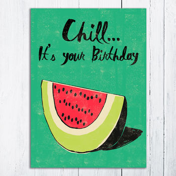 Melon Birthday Card, 2 of 2