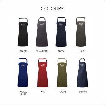 King Of The Pizza Fathers Day Personalised Apron, 3 of 4