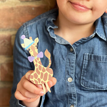 Make Your Own Giraffe Peg Doll Kit, 5 of 7