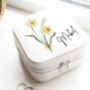 Personalised Birth Flower Jewellery Case, thumbnail 5 of 5