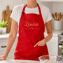Personalised Birthday Est. Cotton Apron, thumbnail 4 of 12