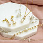 Chunky Chain Pearl Jewellery Set, thumbnail 5 of 9