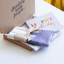 Letterbox Gift Set Tea Towel And Greeting Card, thumbnail 1 of 12
