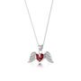 Angel Wing Pendant With Real Flowers Forget Me Nots Or Poppy/Rose, thumbnail 3 of 10