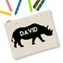 Personalised Animal Icon Zip Up Pencil Case, thumbnail 5 of 12