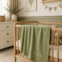 Personalised 100% Cashmere Cable Knit Baby Blanket Gift Boxed, thumbnail 1 of 12