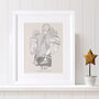 Personalised Monochrome Family Sketch, thumbnail 4 of 9