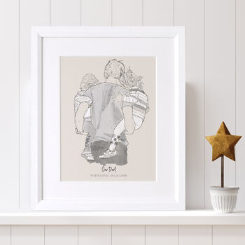 Personalised Monochrome Family Sketch, 4 of 9