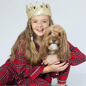 Personalised Tartan Christmas Dog Pyjamas, 12 of 12