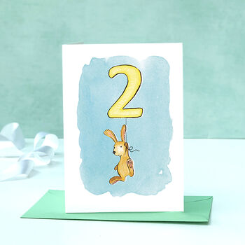 Rabbit Second Birthday Card, 9 of 9