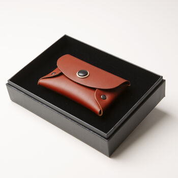Men's Personalised Leather Card Wallet, 5 of 6