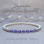 December Birthstone Bracelet Blue Zircon Or Tanzanite, thumbnail 7 of 10