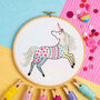Unicorn Embroidery Kit, thumbnail 1 of 6