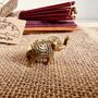 Mini Brass Elephant Incense Stick Holder, thumbnail 3 of 6