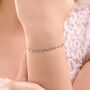 Sterling Silver Double Layer Skinny Disk Chain Bracelet, thumbnail 6 of 11