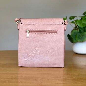Cross Body Bag With Tassel In Pink, 2 of 2