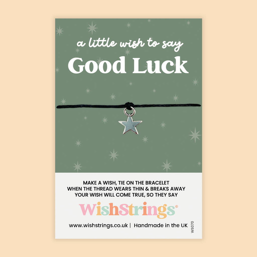 Good Luck Wish Strings Wish Bracelet – Thoughtful Keepsake Gift, 1 of 3