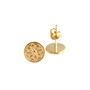 Silver And Gold Dreamcatcher Stud Earrings, thumbnail 6 of 6