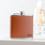 Personalised Leather Hip Flask, thumbnail 3 of 7