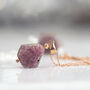 Raw Ruby Necklace, thumbnail 4 of 7