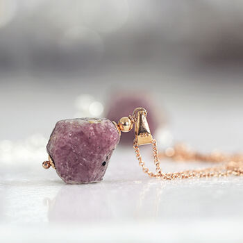 Raw Ruby Necklace, 4 of 7
