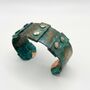 Handmae Green Patina Copper Cuff Bracelet, thumbnail 1 of 2