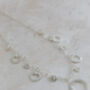 Sterling Silver Large Circles Necklace, thumbnail 2 of 4