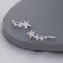 Sterling Silver Shooting Star Crawler Earrings, thumbnail 2 of 11